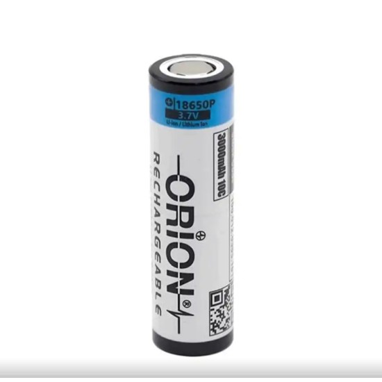 Orion 18650P 3.7V 3000mAh 10C Li-ion Pil