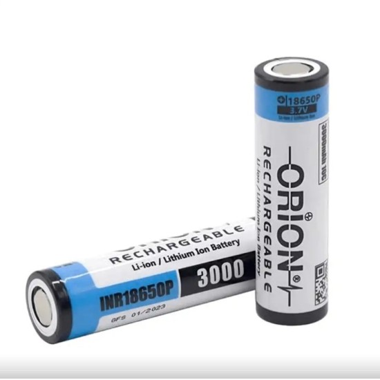 Orion 18650P 3.7V 3000mAh 10C Li-ion Pil